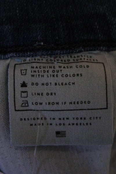 AYR Womens High Rise The Chiller Skinny Leg Jeans Blue Cotton Size 28