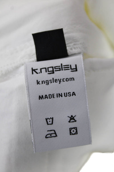 K.ngsley Womens Ayan Trousers - Eggshell Size 26