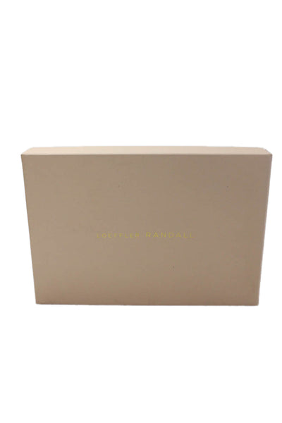 Loeffler Randall Womens Camellia Pleated Bow Heel with Ankle Strap - Pearl Size