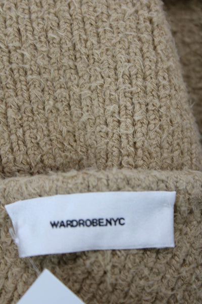 WARDROBE.NYC Womens HB Mini Dress - Beige Size L