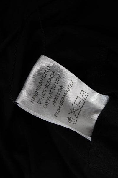 Superdown Womens Boat Neck Ruched Detail Long Sleeve Mini Dress Black Size XS