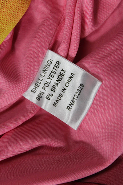 Superdown Womens Buttoned Detail Abstract Print Top & Mini Skirt Pink Size XS