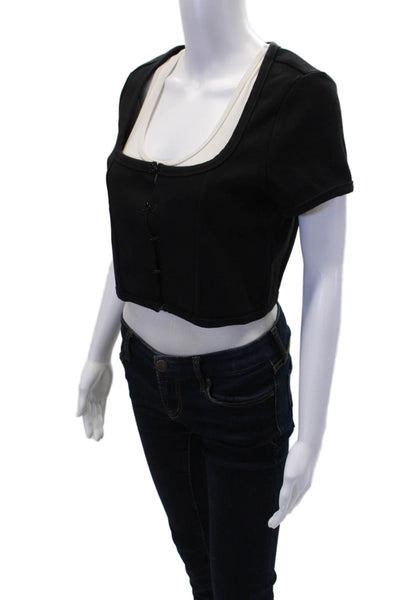 ABRAND Womens Angel Top - Black Size XL