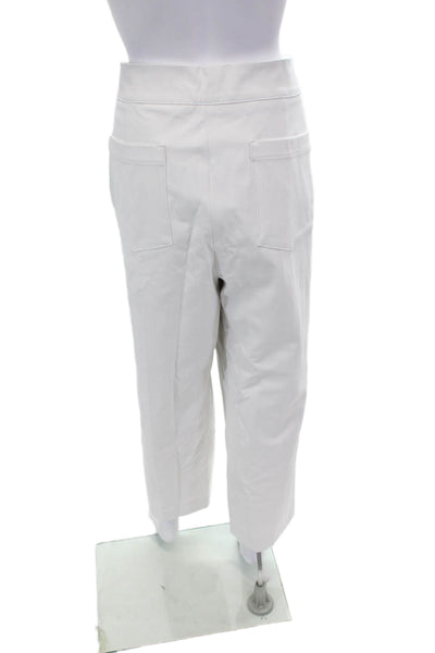 SPANX Womens On-the-Go Ankle Slim Straight Pants - Classic White Size 3X