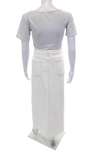 Lioness Womens Barbie Split Midi Skirt - Porcelain Size XL