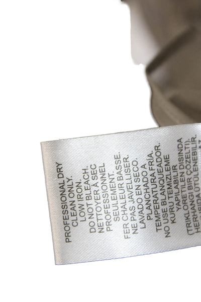 Tibi Womens Heavy Satin Midi Dress - Slate Grey Size 2
