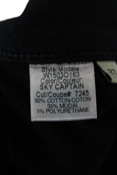 Rag & Bone Jean Womens Zip Up Mid Rise Leggings Pants Sky Captain Blue Size 27