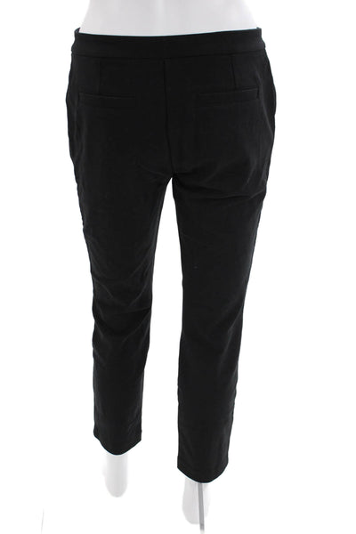 Juicy Couture Womens Lace High Rise Slim Leg Creased Dress Pants Black Size 4