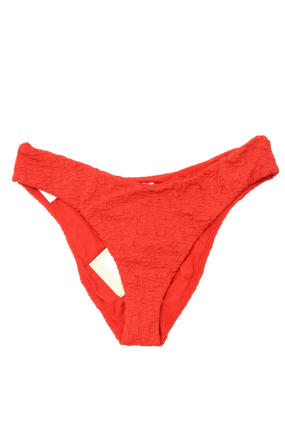 MARA HOFFMAN Womens Cece Bikini Bottoms - Red Size XL