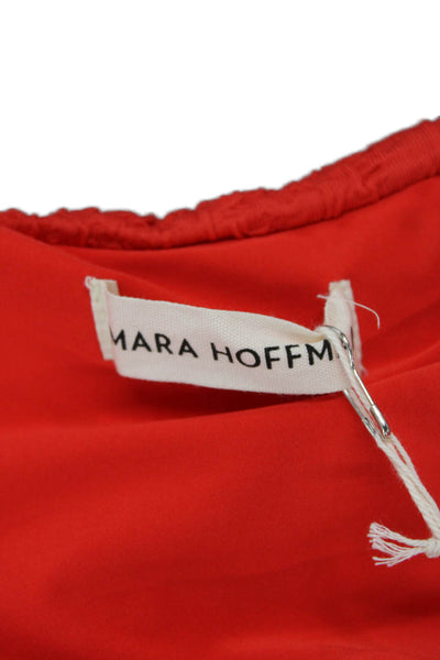 MARA HOFFMAN Womens Cece Bikini Bottoms - Red Size XL