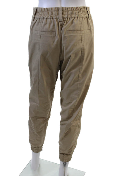 Derek Lam 10 Crosby Womens High Rise Zipper Ankle Cropped Pants Brown Size 2