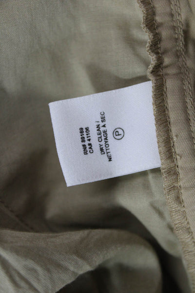 Derek Lam 10 Crosby Womens High Rise Zipper Ankle Cropped Pants Brown Size 2