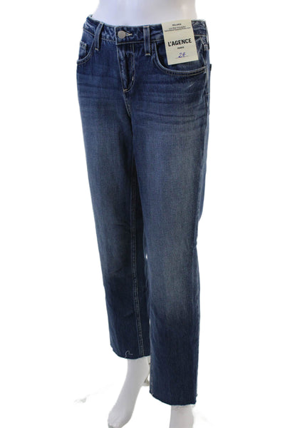 L'AGENCE Womens Milana Low Rise Stovepipe Jeans - Brentwood Size 24