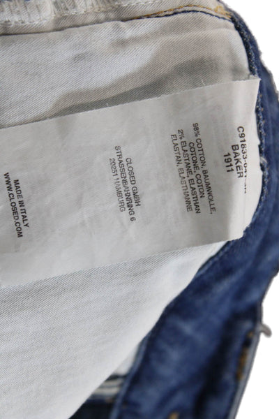 Closed Womens Zipper Fly High Rise Medium Wash Skinny Jeans Blue Denim Size 25