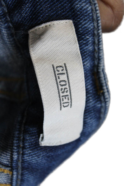 Closed Womens Zipper Fly High Rise Skinny Jeans Blue Denim Size 25