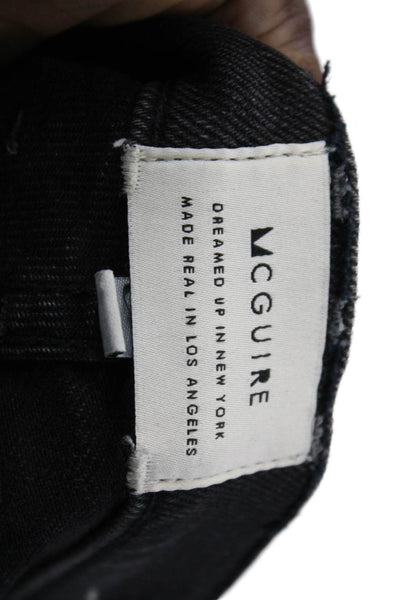 McGuire Womens Zipper Fly High Rise Skinny Cropped Jeans Gray Denim Size 24