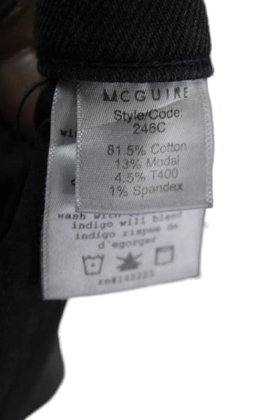 McGuire Womens Zipper Fly High Rise Skinny Cropped Jeans Gray Denim Size 24