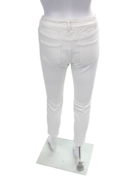 Closed Womens Zipper Fly Mid Rise Skinny Ankle Jeans White Denim Size 25