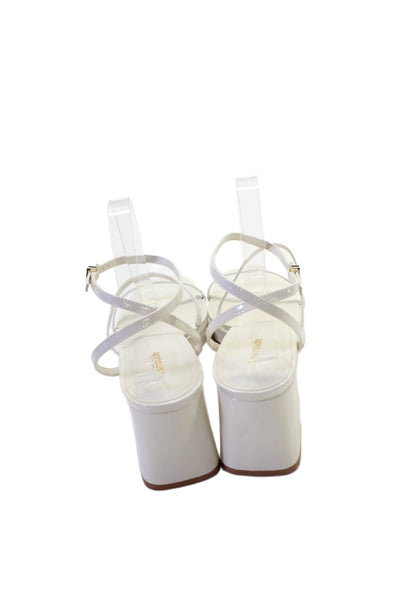 Larroudé Womens Gio Sandals - Ivory Size 11
