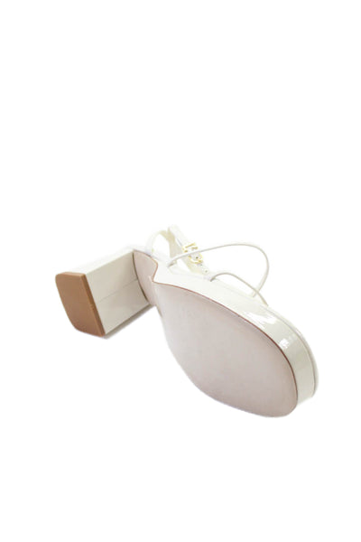 Larroudé Womens Gio Sandals - Ivory Size 11