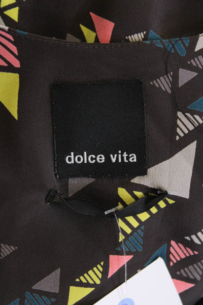 Dolce Vita Womens Textured Spaghetti Strap Scoop Neck Tank Top Brown Size M