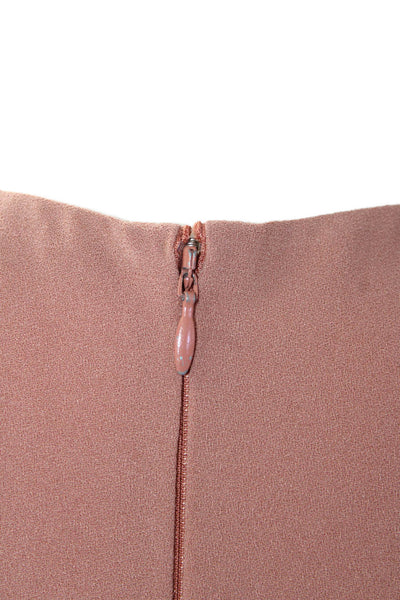 Joseph Womens Crepe Stretch Sleeveless Mid Calf Dress Pink Beige Size EUR 40