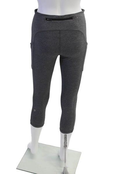 Lululemon Women's Midrise Athletic Cropped Workout Legging Gray Size S