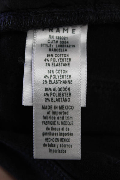 Frame Women's Midrise Five Pocket Button Straight Leg Jean Pants Black Size 26