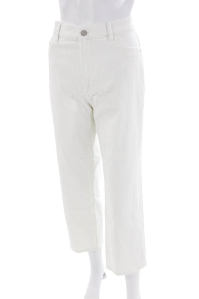 DL1961 Womens Patti Straight High Rise Ankle Jeans - Milk (Vintage) Size 31