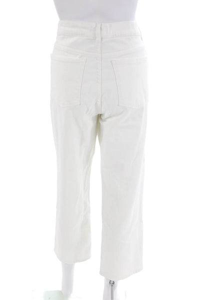 DL1961 Womens Patti Straight High Rise Ankle Jeans - Milk (Vintage) Size 31