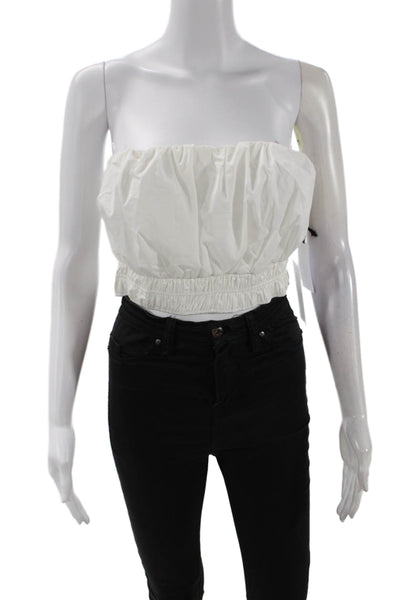 ASTR the Label Womens Alani Top - White Size L