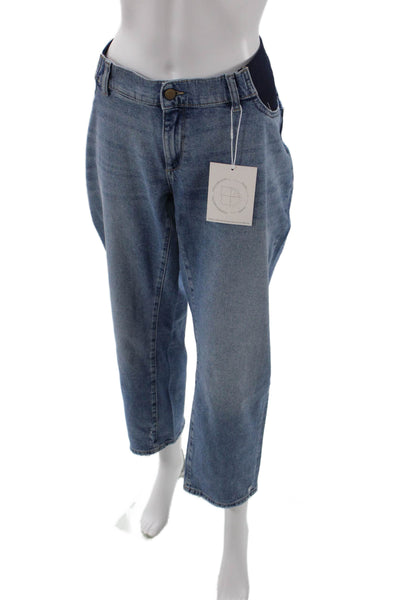 DL1961 Womens Patti Straight Maternity Ankle Jeans - Reef Size 33