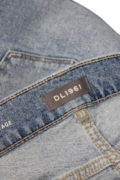 DL1961 Womens Patti Straight Maternity Ankle Jeans - Reef Size 33
