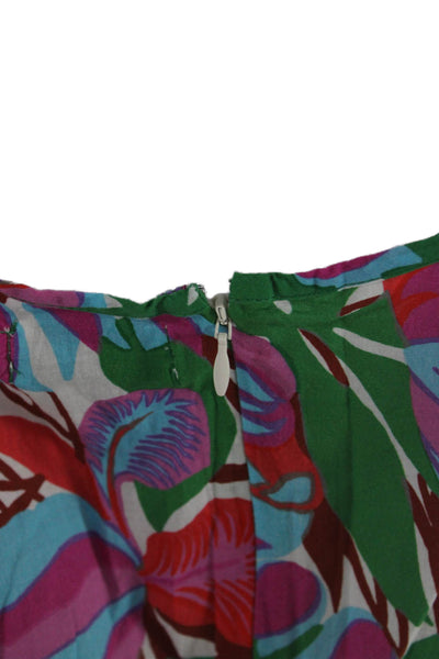 RHODE Womens Tilda Dress - White Fleur Tropicale Size 12