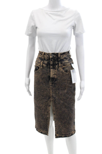 AFRM Womens Maison Double Midi Skirt - Prailine O/D Wash Size 24