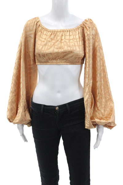 DIARRABLU Womens Naka Top - Dhaw Gold Size S