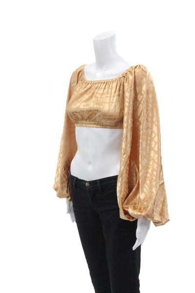DIARRABLU Womens Naka Top - Dhaw Gold Size S
