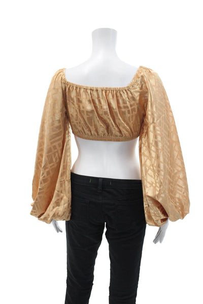 DIARRABLU Womens Naka Top - Dhaw Gold Size S