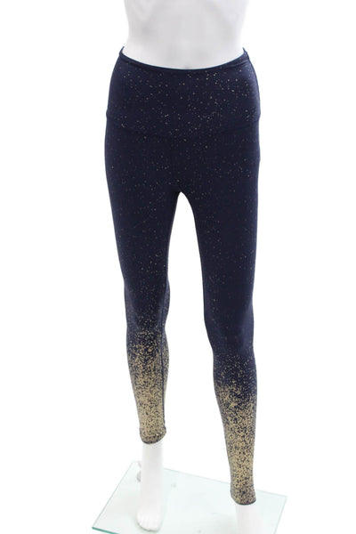 Beyond Yoga Womens Spotted Ombre Print High Waisted Leggings Blue Size XS