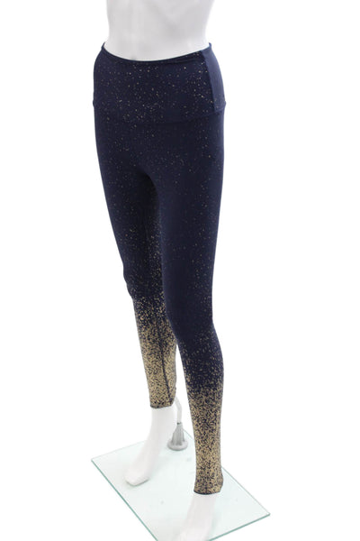 Beyond Yoga Womens Spotted Ombre Print High Waisted Leggings Blue Size XS