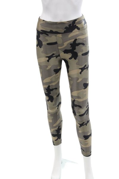 Koral Womens Camouflage Print High Waisted Ankle Leggings Multicolor Size XS