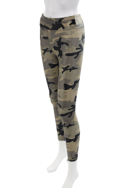 Koral Womens Camouflage Print High Waisted Ankle Leggings Multicolor Size XS