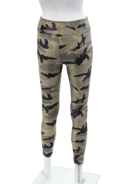 Koral Womens Camouflage Print High Waisted Ankle Leggings Multicolor Size XS