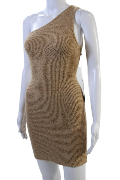 WARDROBE.NYC Womens HB Mini Dress - Beige Size XS
