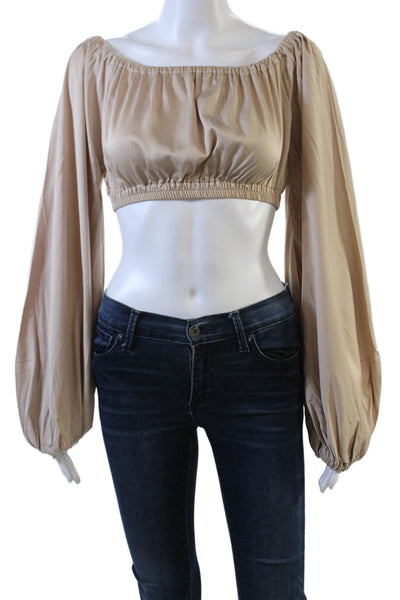 DIARRABLU Womens Naka Top - Solid Cream Size M