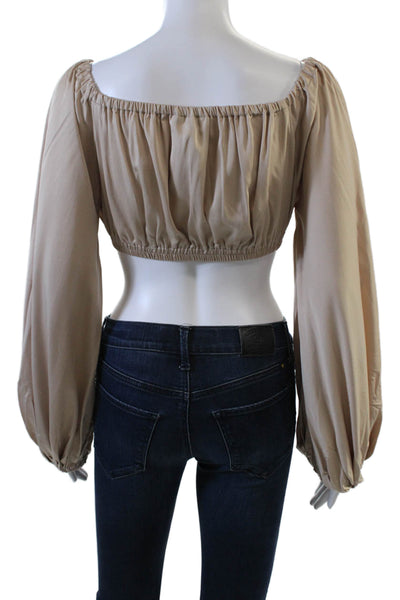 DIARRABLU Womens Naka Top - Solid Cream Size M
