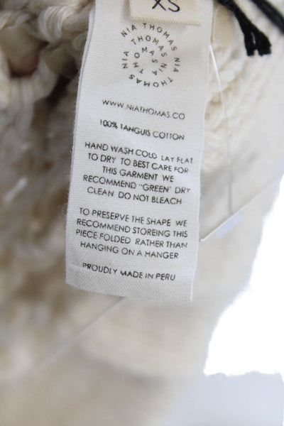 Nia Thomas Womens Mrida Skirt - Cream Size XS