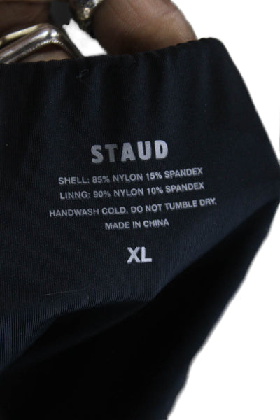 STAUD Womens Corsage Bikini Bottoms - Black Size XL