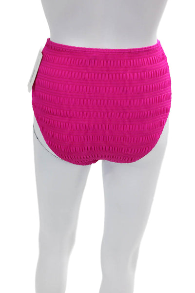 Sea Womens Core Smocked Bikini Bottoms - Berry Size XXS