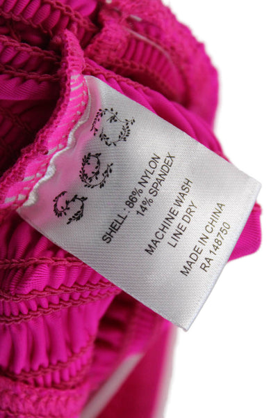 Sea Womens Core Smocked Bikini Bottoms - Berry Size XXS